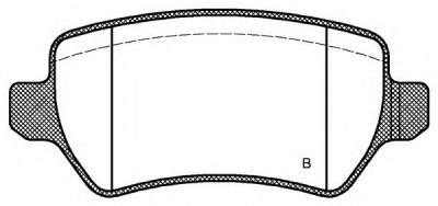 OPEN PARTS bpa095702 -  Комплект тормозных колодок, дисковый тормоз